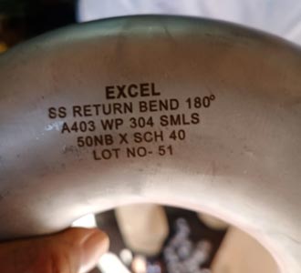 A403 WP304 180 Degree Elbow